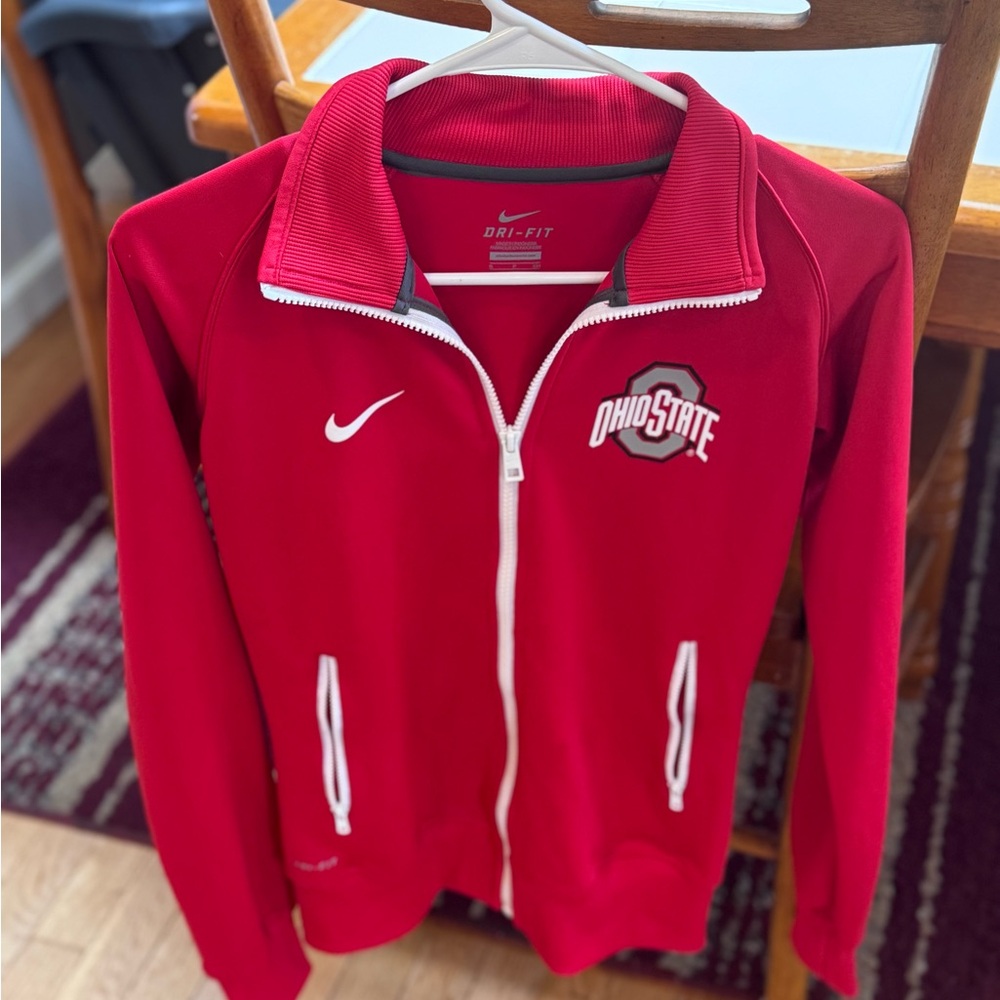 Nike Scarlet Ohio State Dri-FIT Jacket
